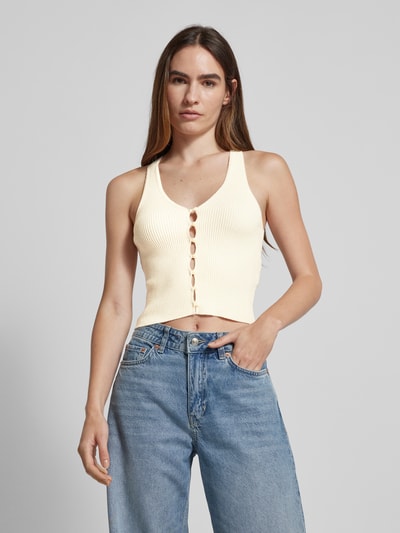 Vero Moda Trägertop mit V-Ausschnitt Beige 4