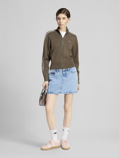 adidas Originals Mini-Rock aus reiner Baumwolle im 5-Pocket-Design Jeansblau 1