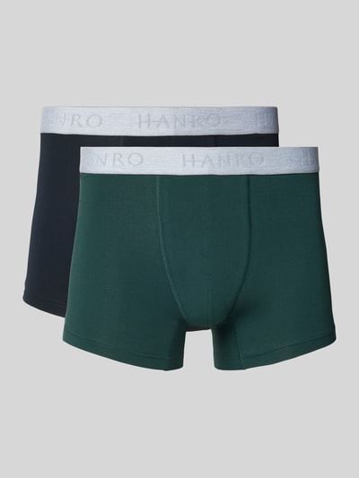 Hanro Boxershort met label in band in een set van 2 stuks Marineblauw - 1