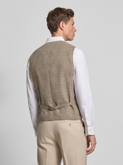 CG - Club of Gents Gilet met linnen, model 'Mitch' Beige - 5