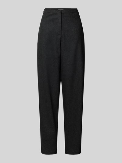 Emporio Armani Straight leg wollen broek met steekzakken Antraciet - 2