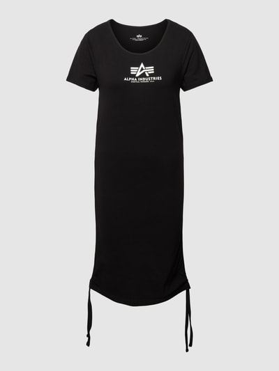 Alpha Industries Minikleid mit Label-Print Black 2