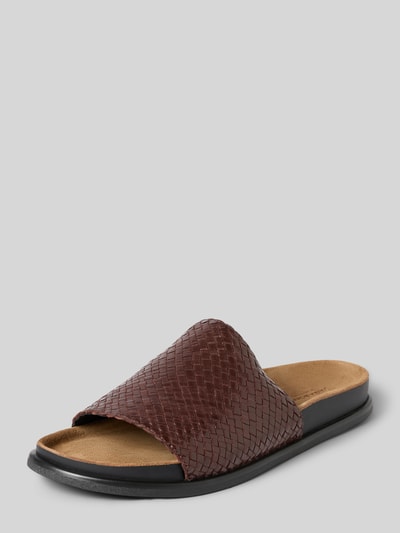 Vagabond Slippers van echt geitenleer Middenbruin - 1
