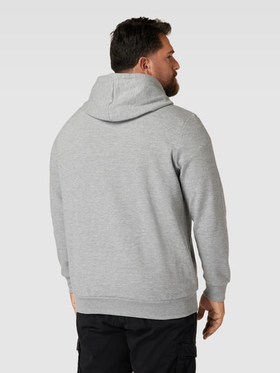 Jack & Jones Plus PLUS SIZE Sweatjacke mit Kapuze Modell 'BASIC' Hellgrau Melange 5