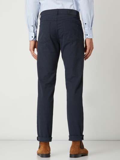 Brax Regular fit broek met stretch, model 'Cooper Fancy' Marineblauw - 5