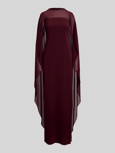 Lauren Ralph Lauren Fließendes Abendkleid mit Cape-Detail Bordeaux 2
