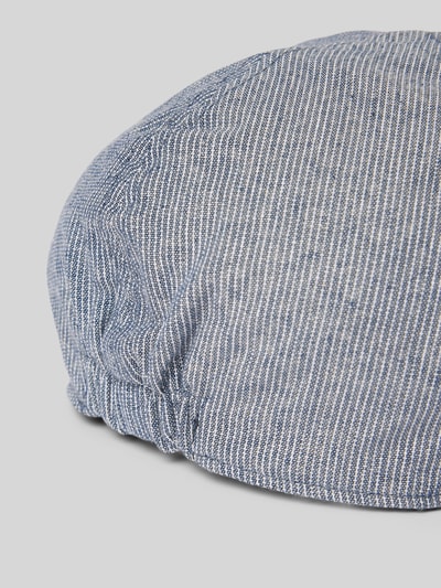 Müller Headwear Schiebermütze aus Baumwoll-Leinen-Mix Blau 2