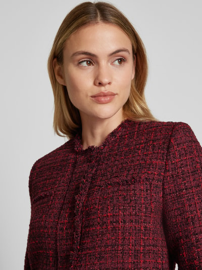 Mango Regular Fit Blazer mit Woll-Anteil  Modell 'PORTO' Bordeaux 3