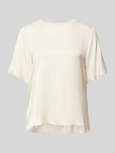 comma T-Shirt mit Rundhalsausschnitt Beige 2