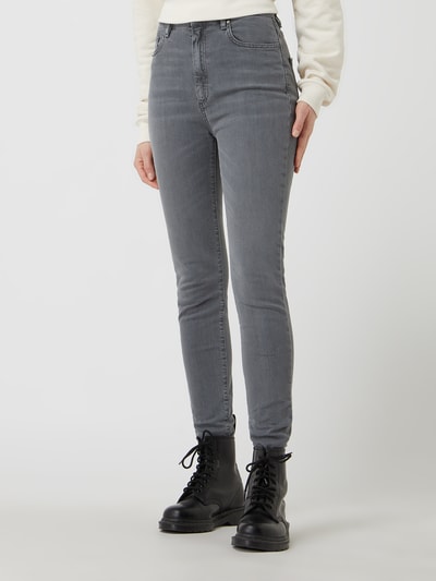 Armedangels Skinny fit high waist jeans met stretch, model 'Ingaa' Middengrijs - 4