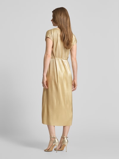 B.Young Midikleid mit Rundhalsausschnitt Modell 'PILLE' Gold 5