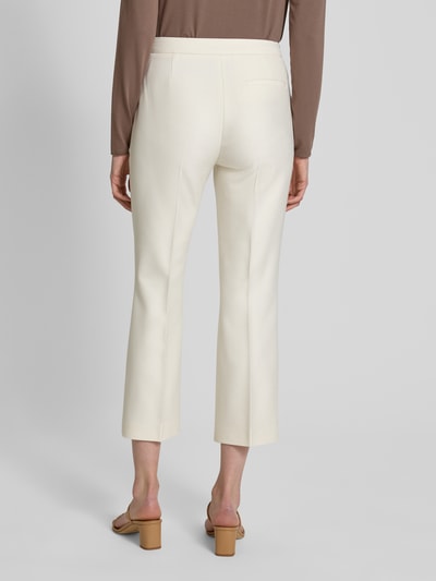 BOSS Spodnie materiałowe o kroju regular fit w kant model ‘Timasa’ Złamany biały 5