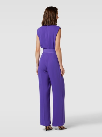 Mango Jumpsuit mit Bindegürtel Modell 'ATENA' Purple 5