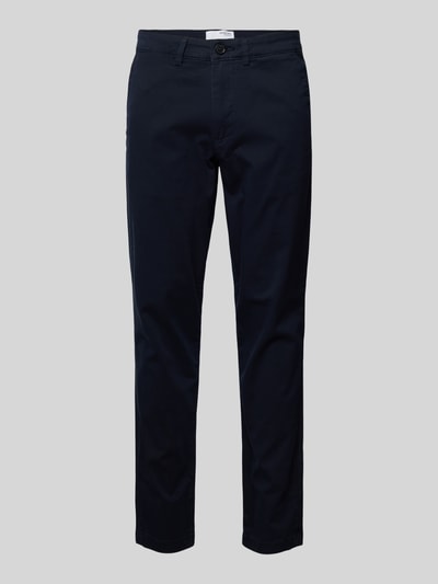 SELECTED HOMME Slim Fit Chino in unifarbenem Design Modell 'NEW Miles' Marine 2