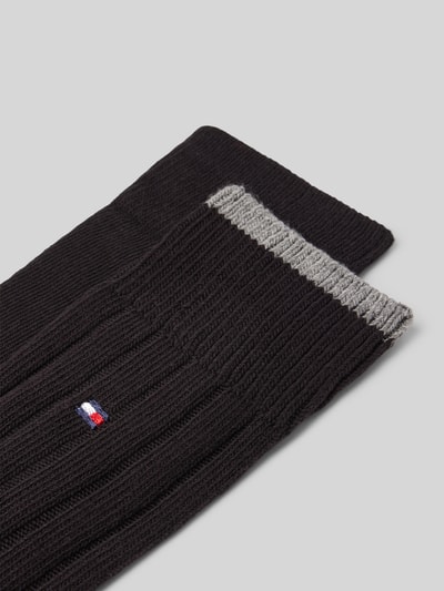 Tommy Hilfiger Strümpfe aus Baumwoll-Mix im 2er-Pack Anthrazit 2