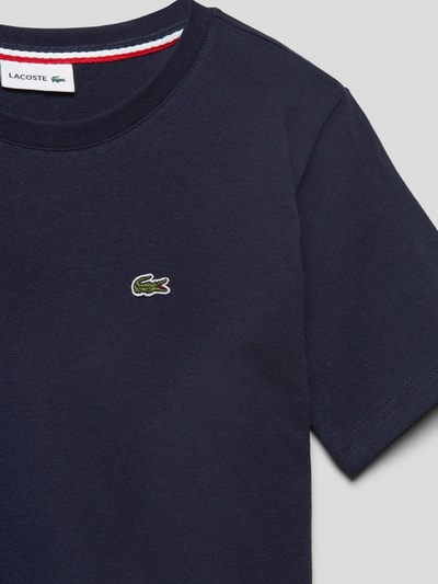 Lacoste T-Shirt mit Label-Stitching Marine 2