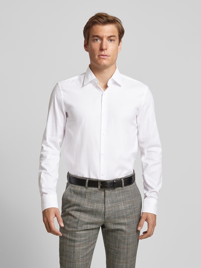 BOSS Slim Fit Business-Hemd mit Kentkragen Weiss 4