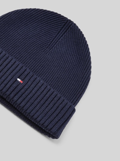 Tommy Hilfiger Czapka z mieszanki bawełny i kaszmiru  Granatowy 2