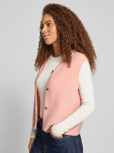 Marc O'Polo Denim Regular Fit Strickweste aus Woll-Mix Rose 3