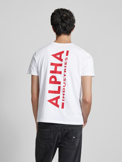 Alpha Industries T-Shirt mit Rückenprint Weiss 5