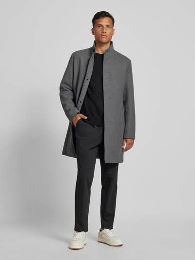 Jack & Jones Premium Mantel aus Woll-Mix Modell 'WILSON' Hellgrau 1