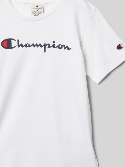 CHAMPION T-shirt met labelprint Wit - 2
