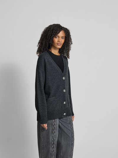 Rabanne Cardigan mit Kaschmir-Anteil Dunkelgrau 4
