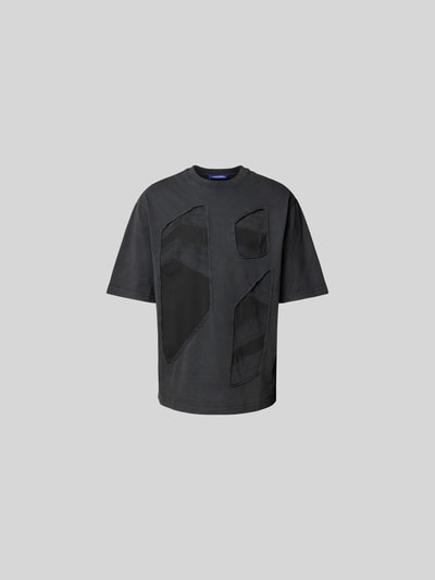 A-COLD-WALL T-Shirt mit geripptem Rundhalsausschnitt Black 2