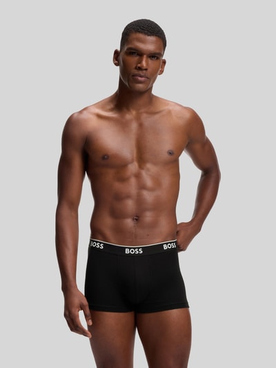 BOSS Trunks aus Baumwoll-Mix im 3er-Pack Modell 'Power' Black 3