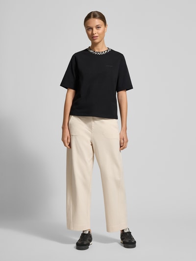 Marc Cain T-Shirt mit Rundhalsausschnitt Black 1