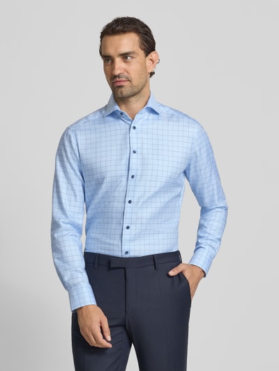 OLYMP Modern fit zakelijk overhemd met kentkraag Bleu - 4