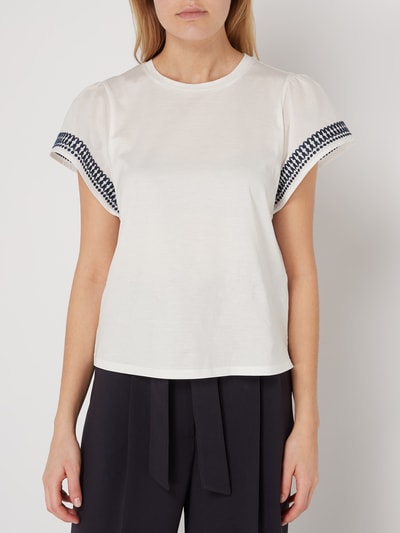 Weekend Max Mara Shirt mit Stickereien Weiss 4