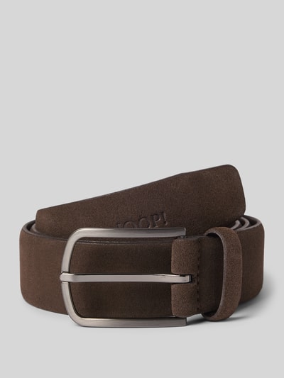 JOOP! Collection Ledergürtel mit Dornschließe Mittelbraun 1
