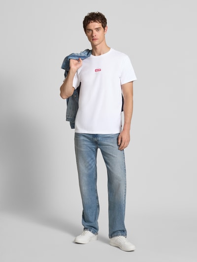 Levi's® Relaxed Fit T-Shirt mit Label-Stitching und Rundhalsausschnitt Weiss 1