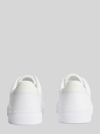 Tommy Hilfiger Sneaker aus echtem Leder mit Logo-Detail Weiss 5