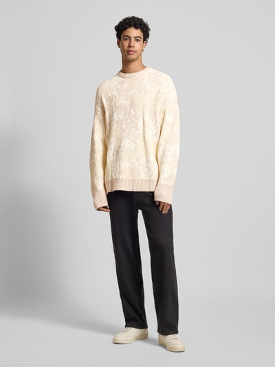 G-Star RAW Oversized gebreide pullover met wol Offwhite - 1