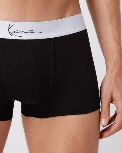 KARL KANI Trunks mit Stretch-Anteil im 3er-Pack  Dunkelgrau Melange 4