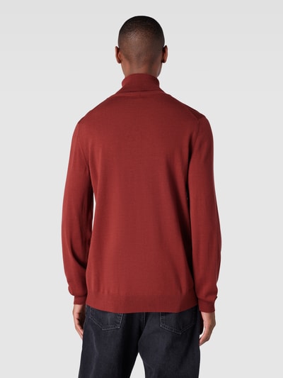 JOOP! Collection Rollkragenpullover aus Schurwolle Modell 'Donte' Bordeaux 5