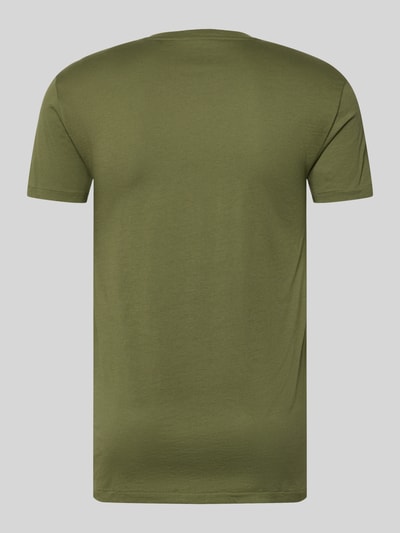 Produktfoto, Slim Fit T-Shirt aus reiner Baumwolle im 3er-Pack von Polo Ralph Lauren Underwear in Olivgrün, unifarben, kurzarm, Jerseystruktur