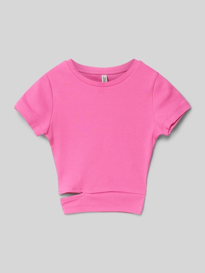 Blue Effect T-Shirt mit Cut-Out Pink 1