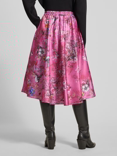 miss goodlife Kielanger Rock mit gelegten Falten Modell 'Cherry Blossom' Rosa 5