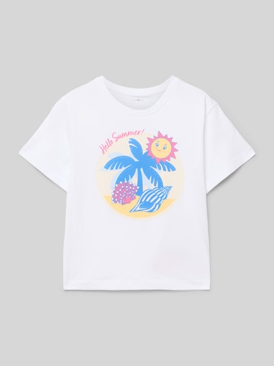 Name It T-shirt met motiefprint, model 'JASSA' Wit - 1