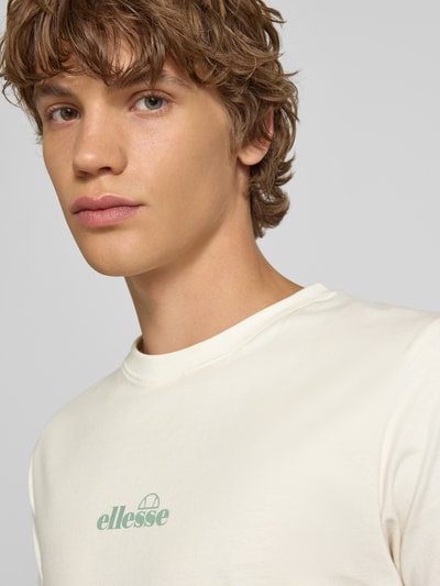 Ellesse T-shirt met labelprint, model 'OLLIO' Offwhite - 3
