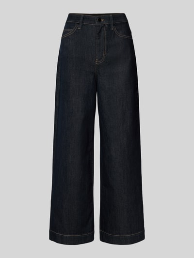 s.Oliver BLACK LABEL Jeansy z wysokim stanem z mieszanki bawełny  Ciemnoniebieski 2