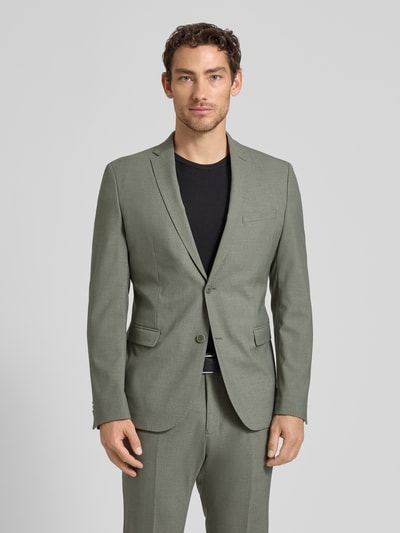 s.Oliver BLACK LABEL regular fit colbert met wol Olijfgroen - 4