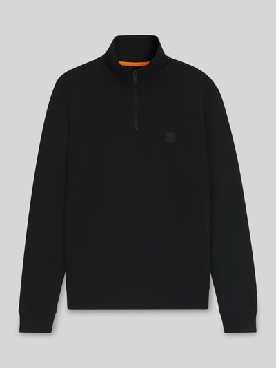 BOSS Orange Regular fit sweatshirt van puur katoen, model 'ZETRUST' Zwart - 2