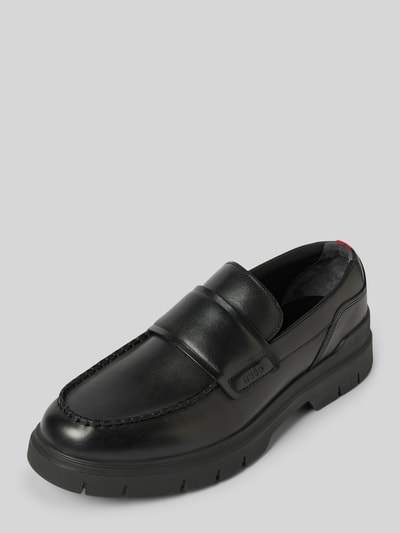 HUGO Leren loafers met labeldetail, model 'Ryan'  - 1