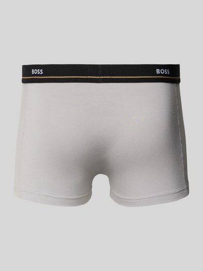 BOSS Obcisłe bokserki z bawełny mieszanej Czarny 3