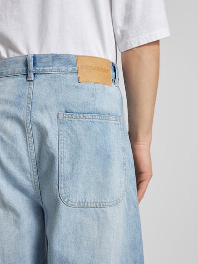 REVIEW Baggy Fit Jeans im 5-Pocket-Design Blau 3