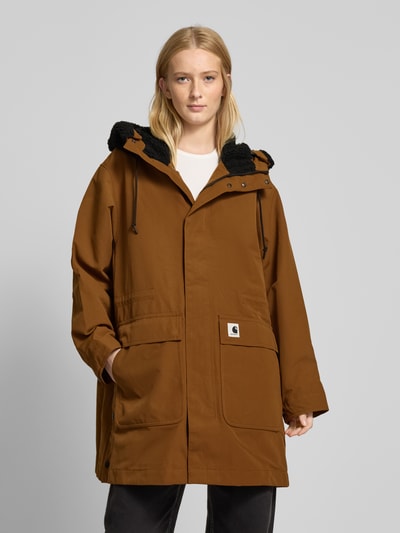 Carhartt Work In Progress Parka met klepzakken, model 'CLARTON' Camel - 4